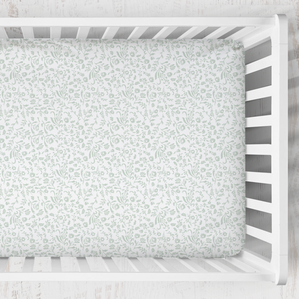 Crib Sheet | Sagewood Toile