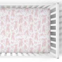 Crib Sheet | Satin Slipper Toile