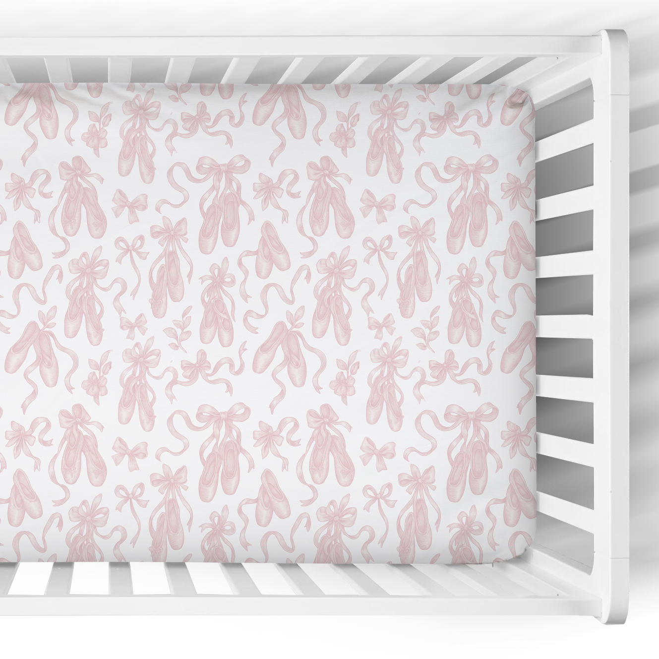 Crib Sheet | Satin Slipper Toile