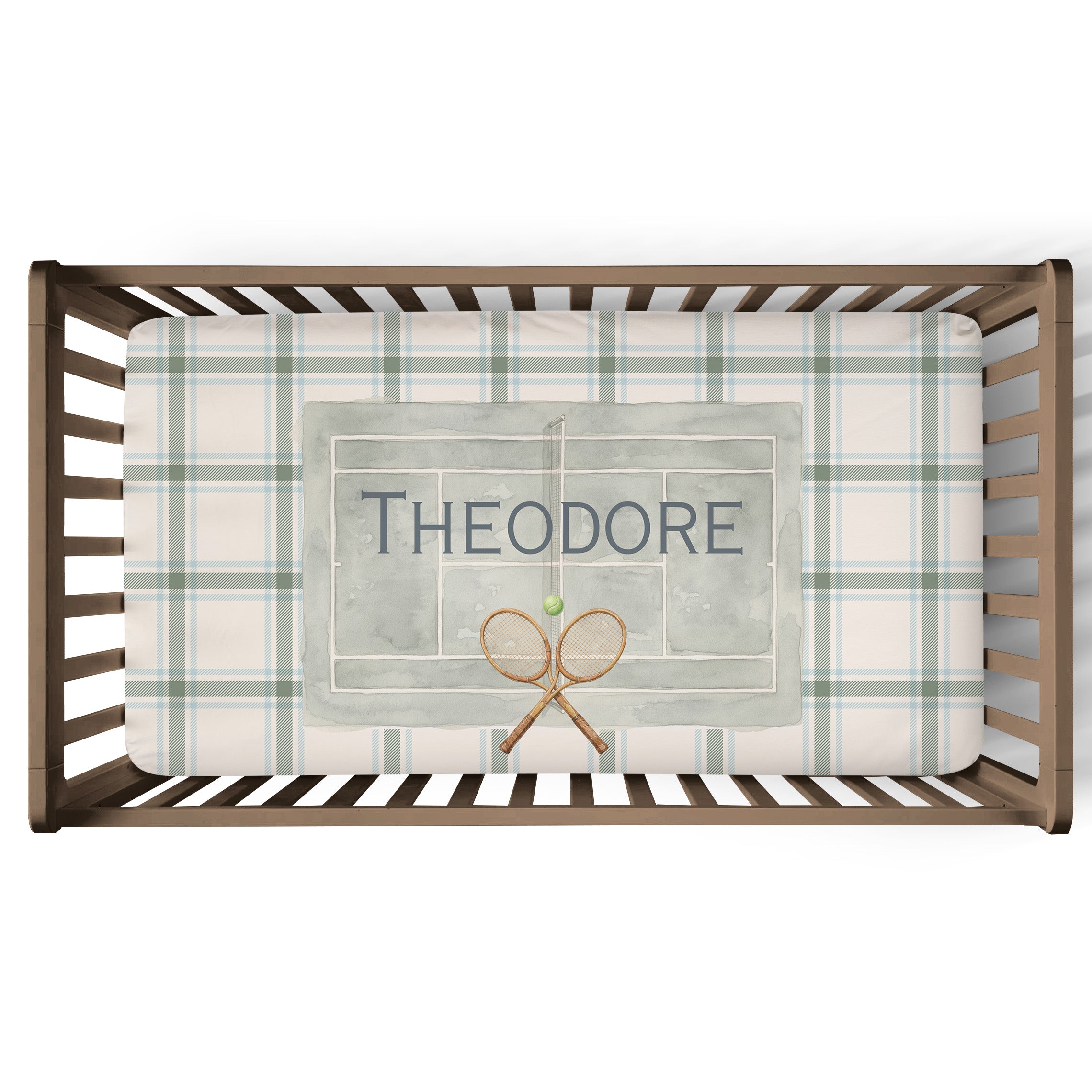Personalized Crib Sheet | Courtside Classic