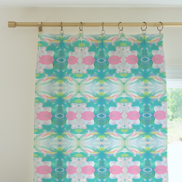 Southern Preppy Abstract Curtain Panel