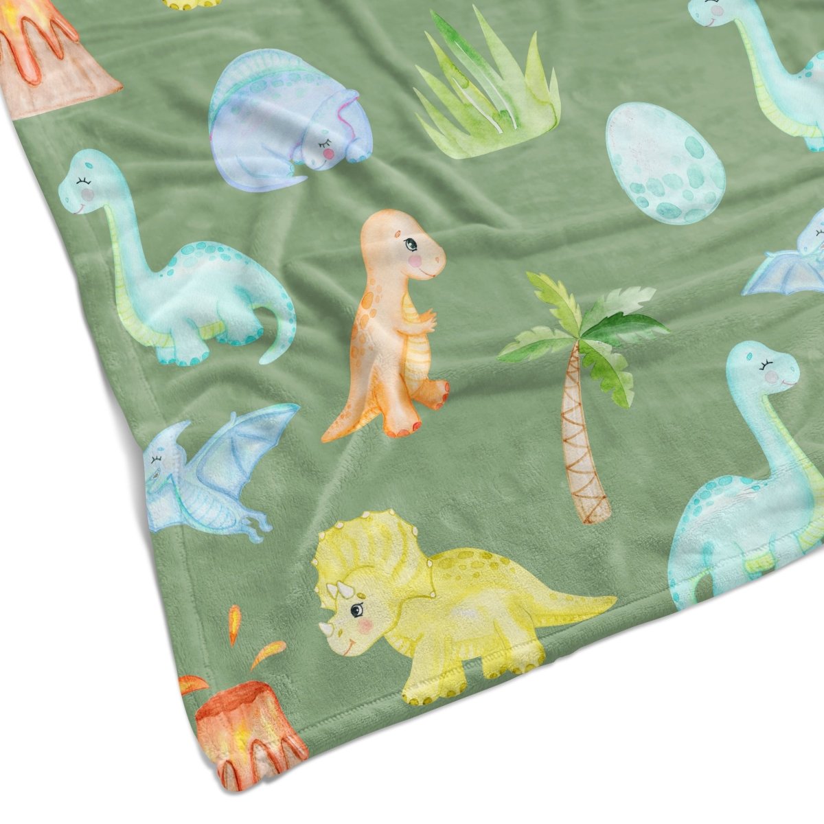 Dino Boy Minky Blanket - Dino Boy, gender_boy, Personalized_No