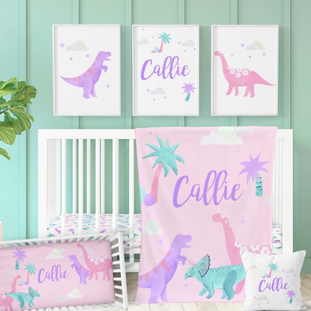 Dino Grrrl Nursery Starter Set - Dino Grrrl, gender_girl, text