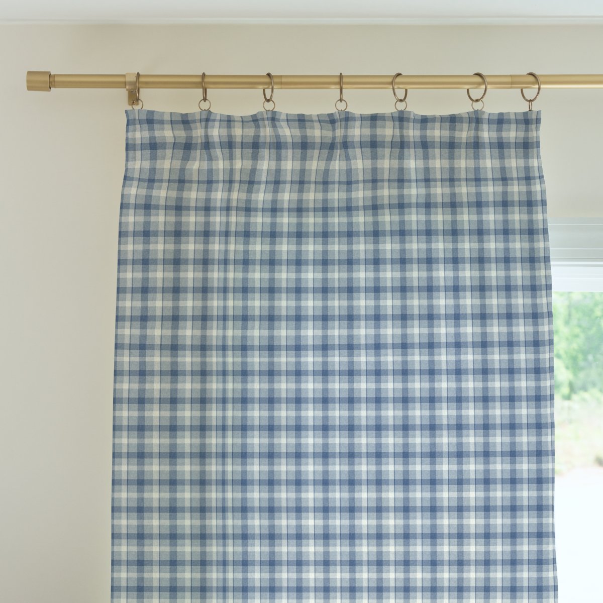 Duck Hunting Blue Plaid Curtain Panel - Duck Hunting, gender_boy, Theme_Woodland