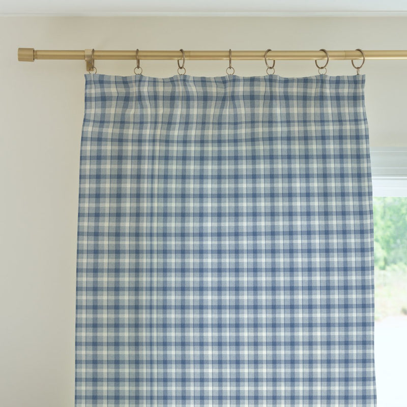 Duck Hunting Blue Plaid Curtain Panel - Duck Hunting, gender_boy, Theme_Woodland