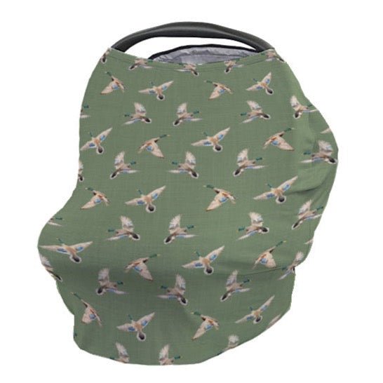 Duck Hunting Duck on Green Car Seat Cover - Duck Hunting, gender_boy, Theme_Woodland