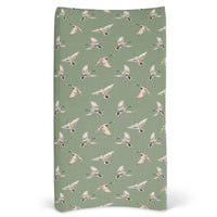 Duck Hunting Duck on Green Changing Pad Cover - Duck Hunting, gender_boy, Theme_Woodland