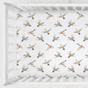 Duck Hunting Duck on White Crib Sheet - Duck Hunting, gender_boy, Theme_Woodland