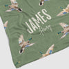 Duck Hunting Personalized Baby Blanket - Duck Hunting, gender_boy, Personalized_Yes