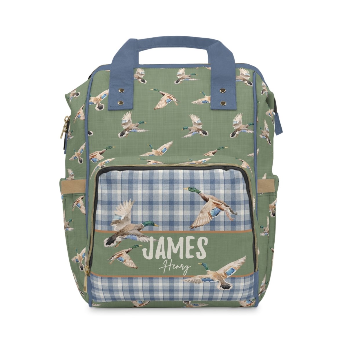 Duck Hunting Personalized Backpack Diaper Bag - Duck Hunting, gender_boy, text