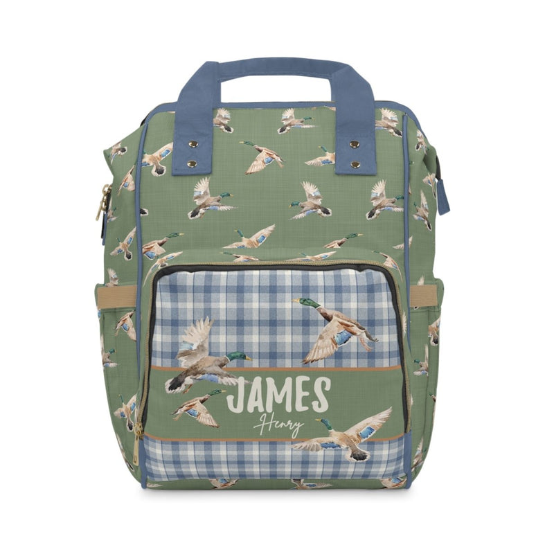 Duck Hunting Personalized Backpack Diaper Bag - Duck Hunting, gender_boy, text