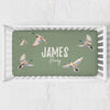 Duck Hunting Personalized Crib Sheet - Duck Hunting, gender_boy, Personalized_Yes