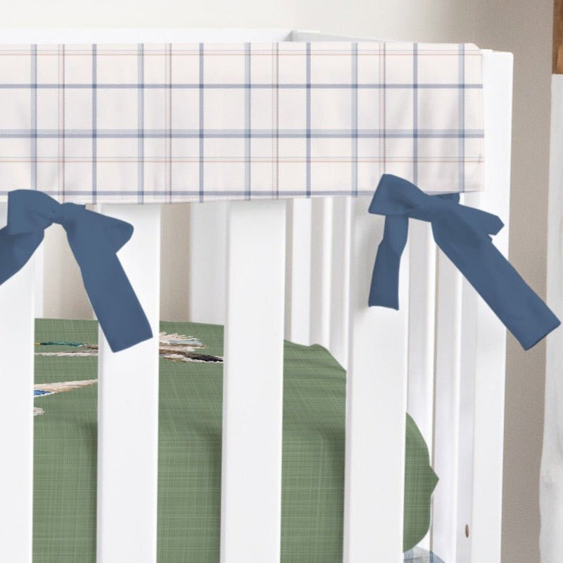 Duck Hunting Plaid Crib Rail Guards - Duck Hunting, gender_boy, Theme_Woodland