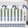 Duck Hunting Plaid Personalized Crib Bedding - Duck Hunting, gender_boy, text