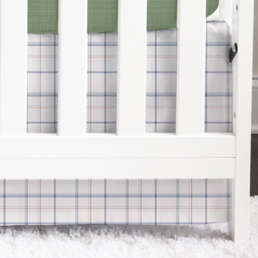 Duck Hunting Plaid Crib Skirt