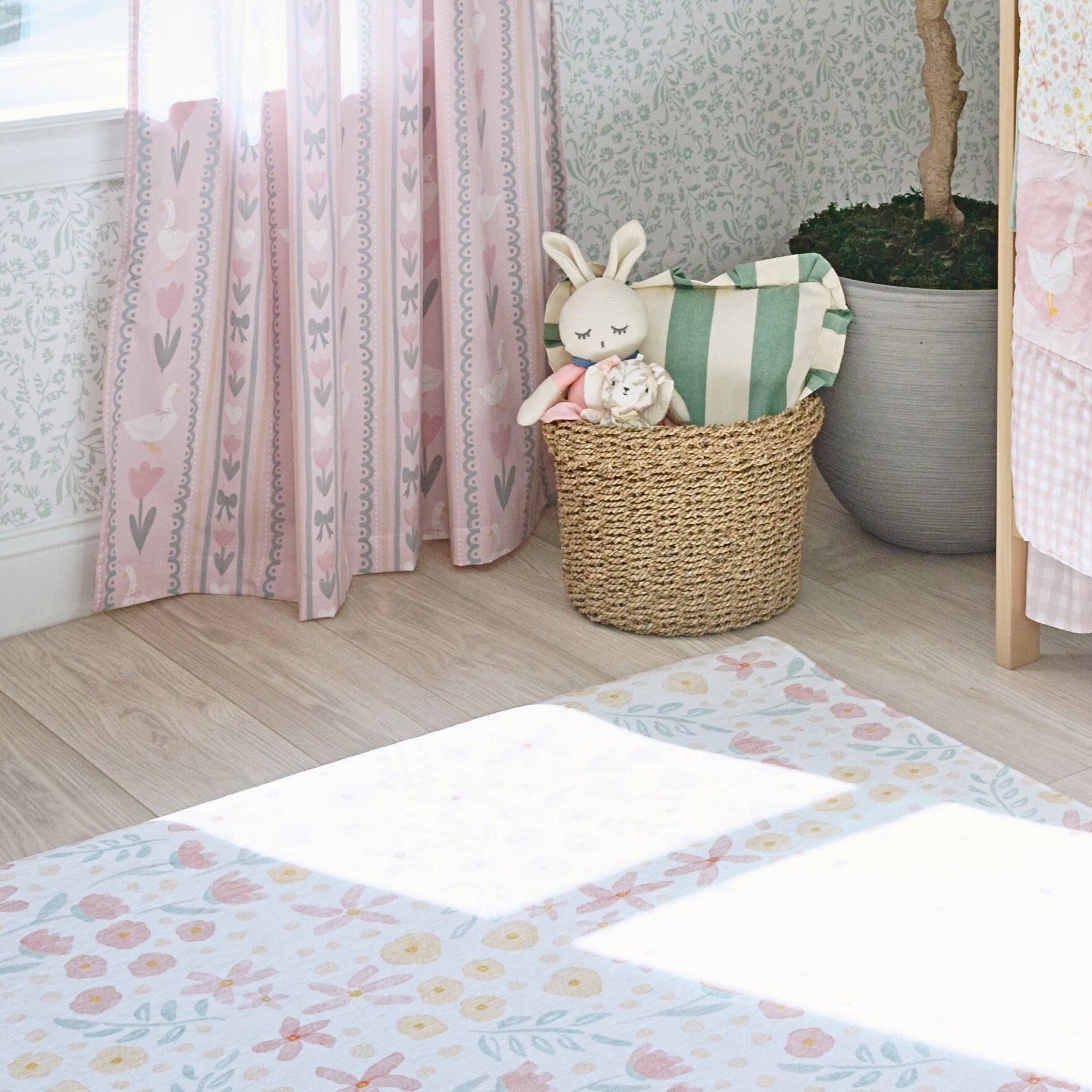 Kids Rug | Spring Floral on Cream