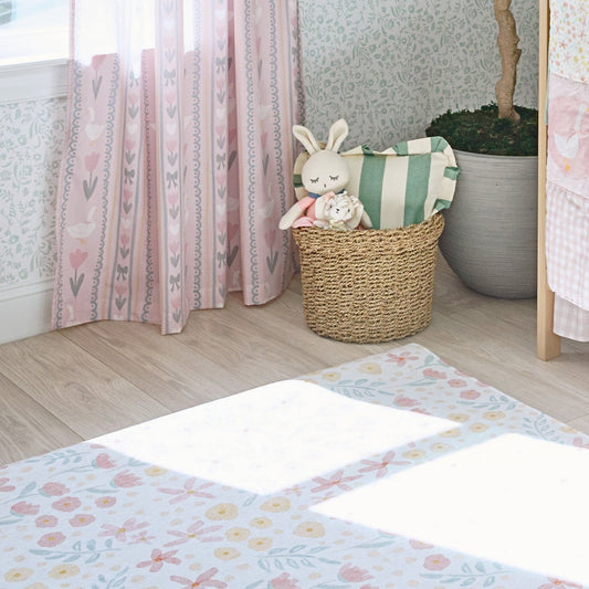 Kids Rug | Spring Floral on Cream
