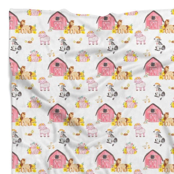 Farm Girl Minky Blanket - Farm Girl, gender_girl, Personalized_No