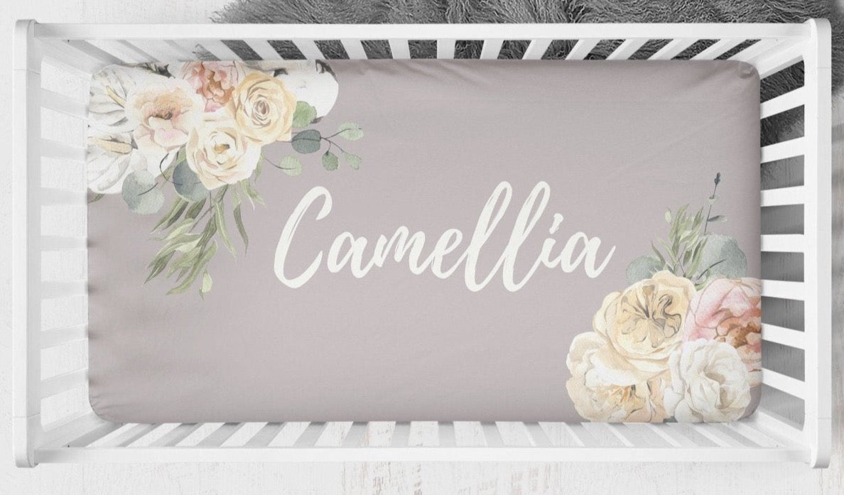 Farmhouse Floral Nursery Starter Set - Farmhouse Floral, gender_girl, text