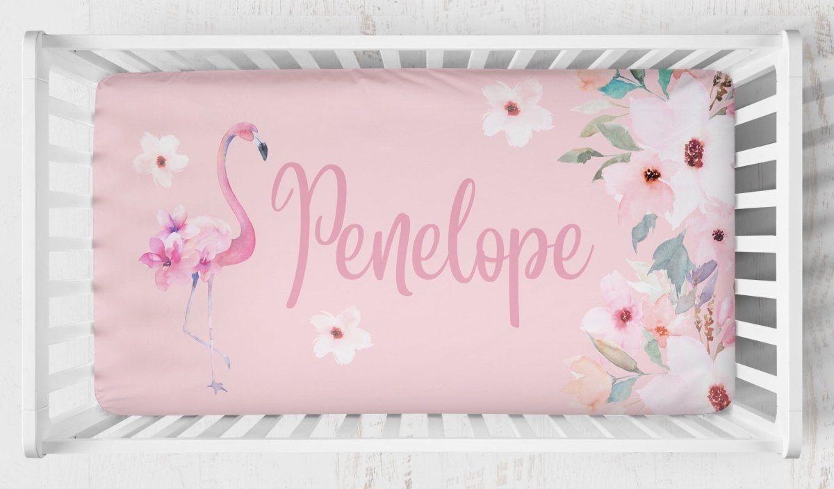 Flamingo Floral Nursery Starter Set - Flamingo Floral, gender_girl, text