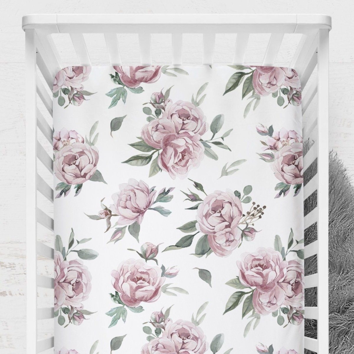Floral Elephant Nursery Starter Set - Floral Elephant, gender_girl, text
