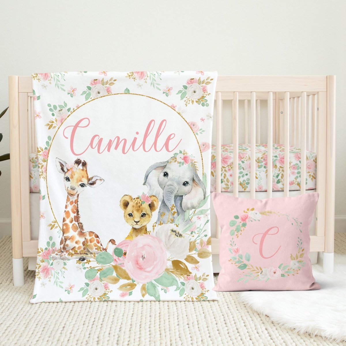 Floral Jungle Nursery Starter Set - Floral Jungle, gender_girl, text