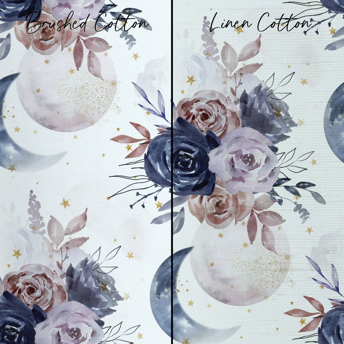 Floral Moon Curtain Panel - Floral Moon, gender_girl, Theme_Boho
