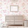 French Floral Peel & Stick Wallpaper - Blush Gold Floral, French Floral,