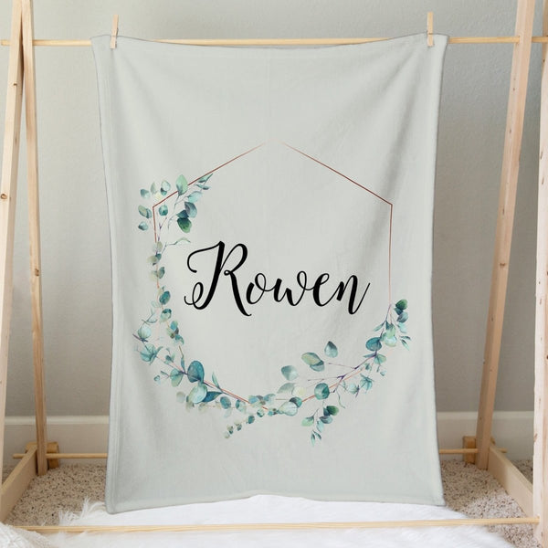 Going Green Personalized Minky Blanket - gender_boy, gender_girl, gender_neutral