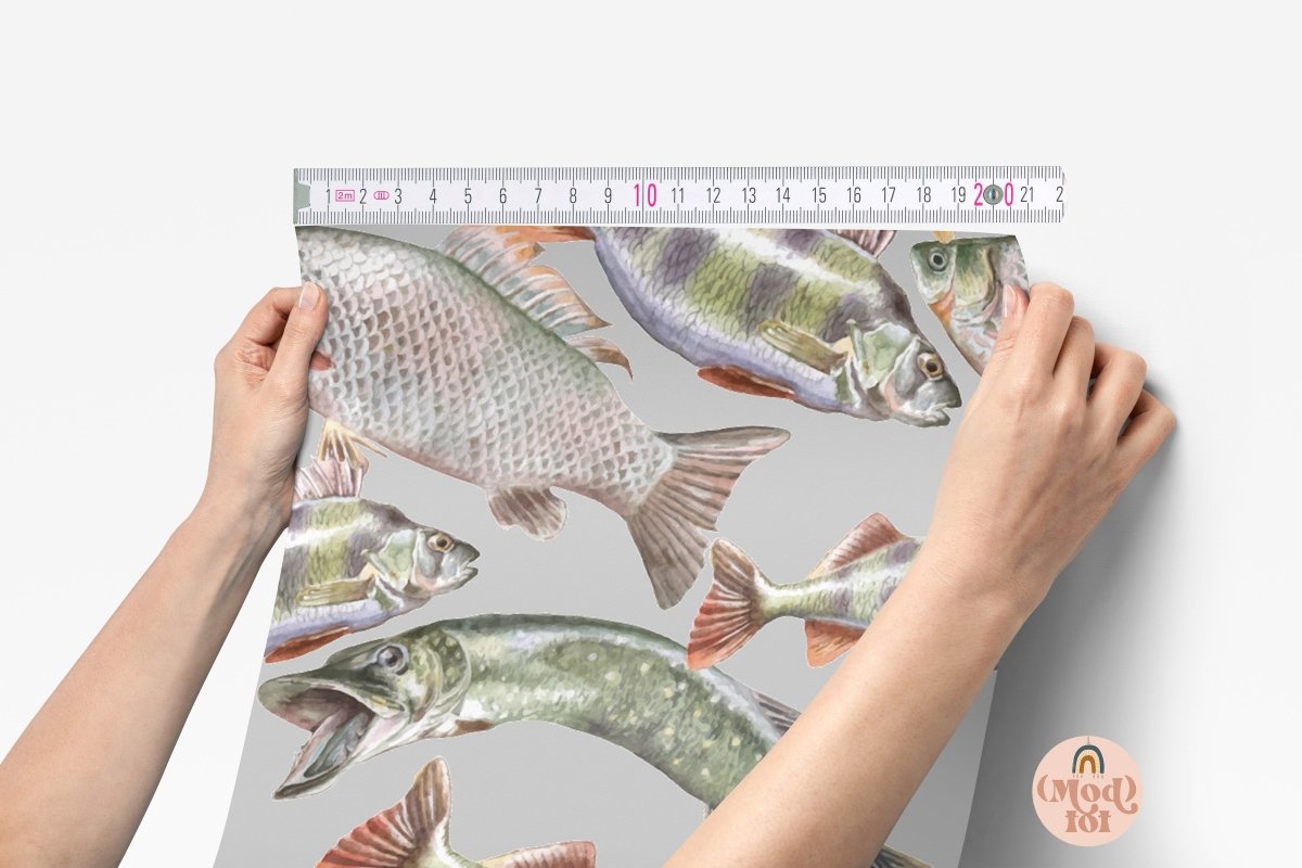 Gone Fishing Peel & Stick Wallpaper - gender_boy, Gone Fishing, Theme_Ocean