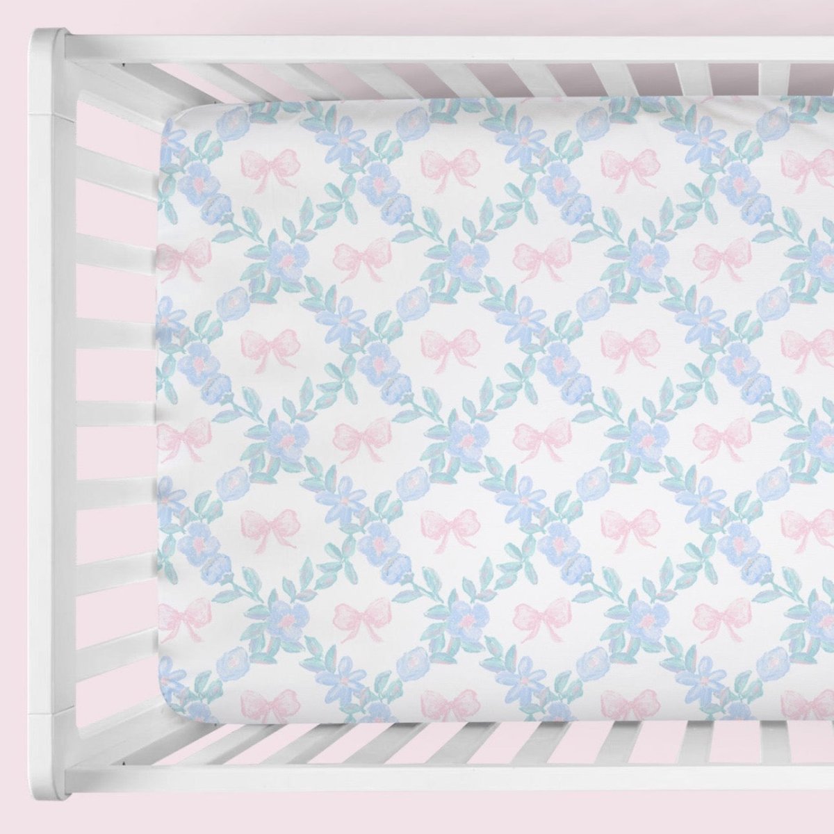 Granny Chic Crib Sheet - gender_girl, Granny Chic, Theme_Floral