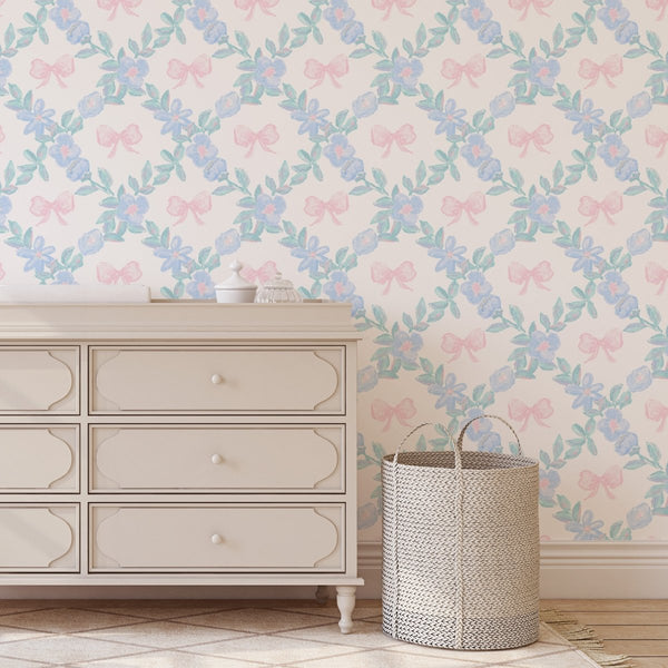 Granny Chic Peel & Stick Wallpaper - gender_girl, Granny Chic, Theme_Floral