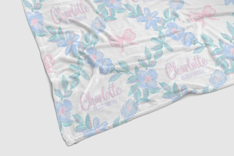 Granny Chic Personalized Baby Blanket - gender_girl, Granny Chic, Personalized_Yes