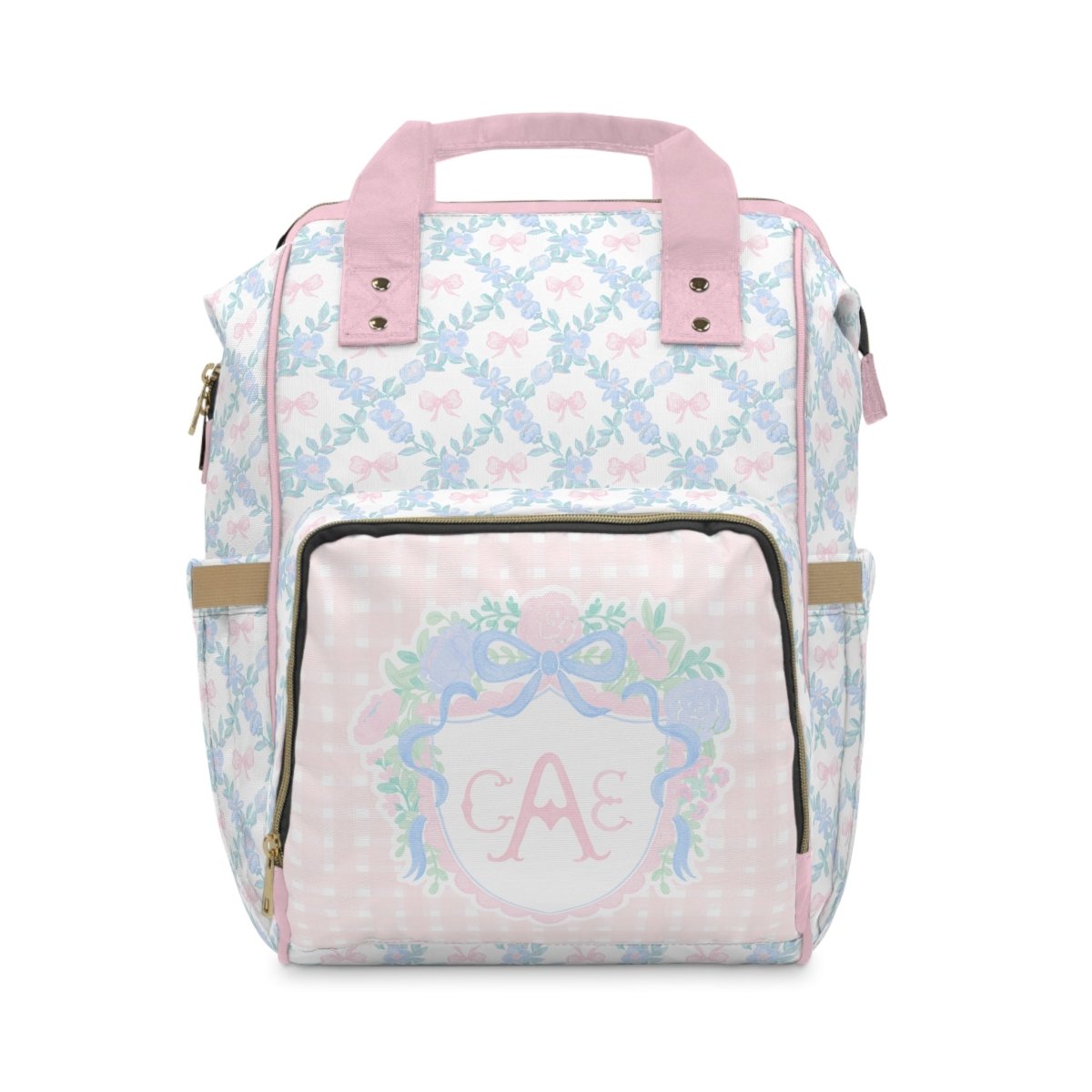 Granny Chic Personalized Backpack Diaper Bag - gender_girl, Granny Chic, text