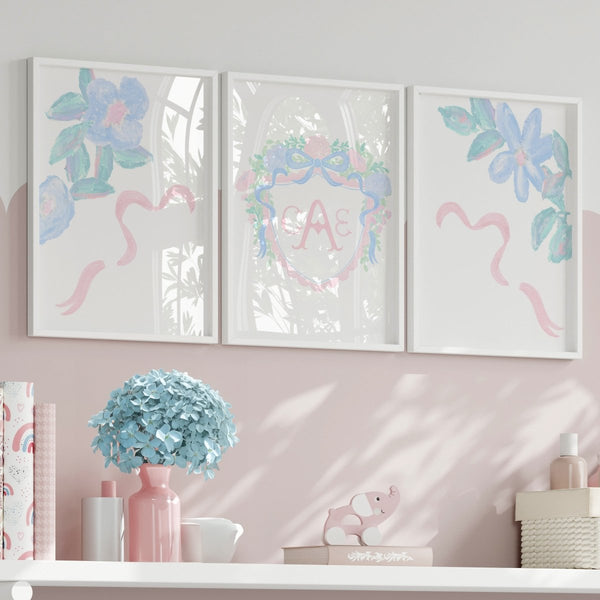 Granny Chic Personalized Nursery Art - gender_girl, Granny Chic, text