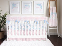 Granny Chic Pink Plaid Ruffled Crib Bedding - gender_girl, Granny Chic, text
