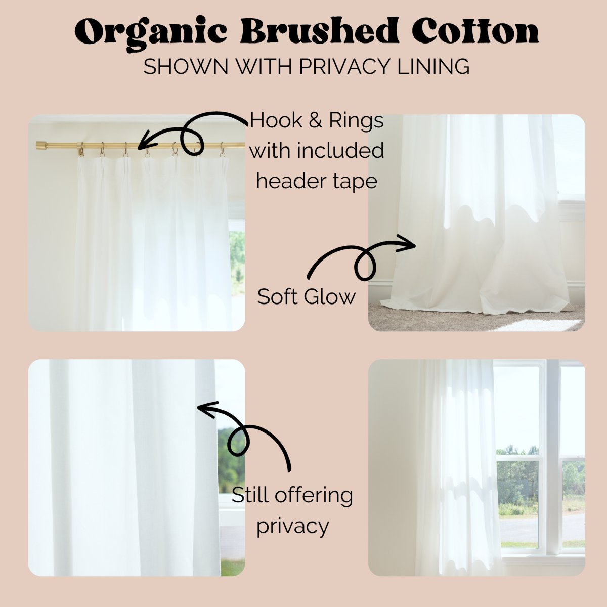 Highland Cow Feathers Curtain Panel - gender_boy, Highland Cow Feathers, Theme_Boho