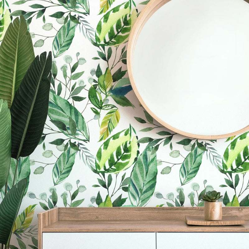 Leafy Jungle Peel & Stick Wallpaper - gender_boy, Leafy Jungle, Theme_Jungle