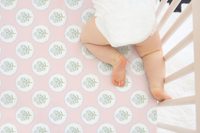 Crib Sheet | Pink Hydrangeas