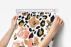 Leopard Love Floral Peel & Stick Wallpaper - gender_girl, Leopard Love, Theme_Floral