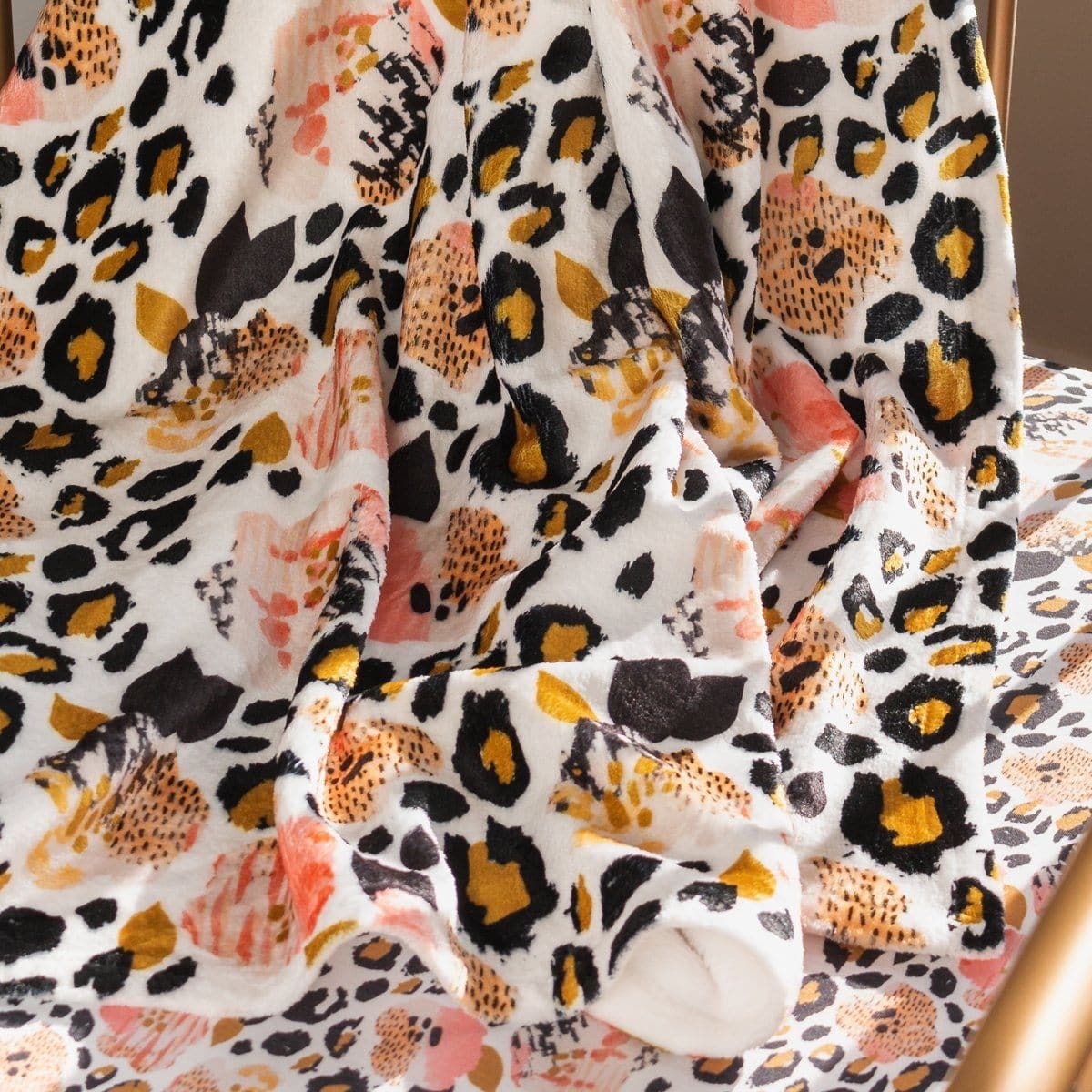 Leopard Love Minky Blanket - gender_girl, Leopard Love, Personalized_No