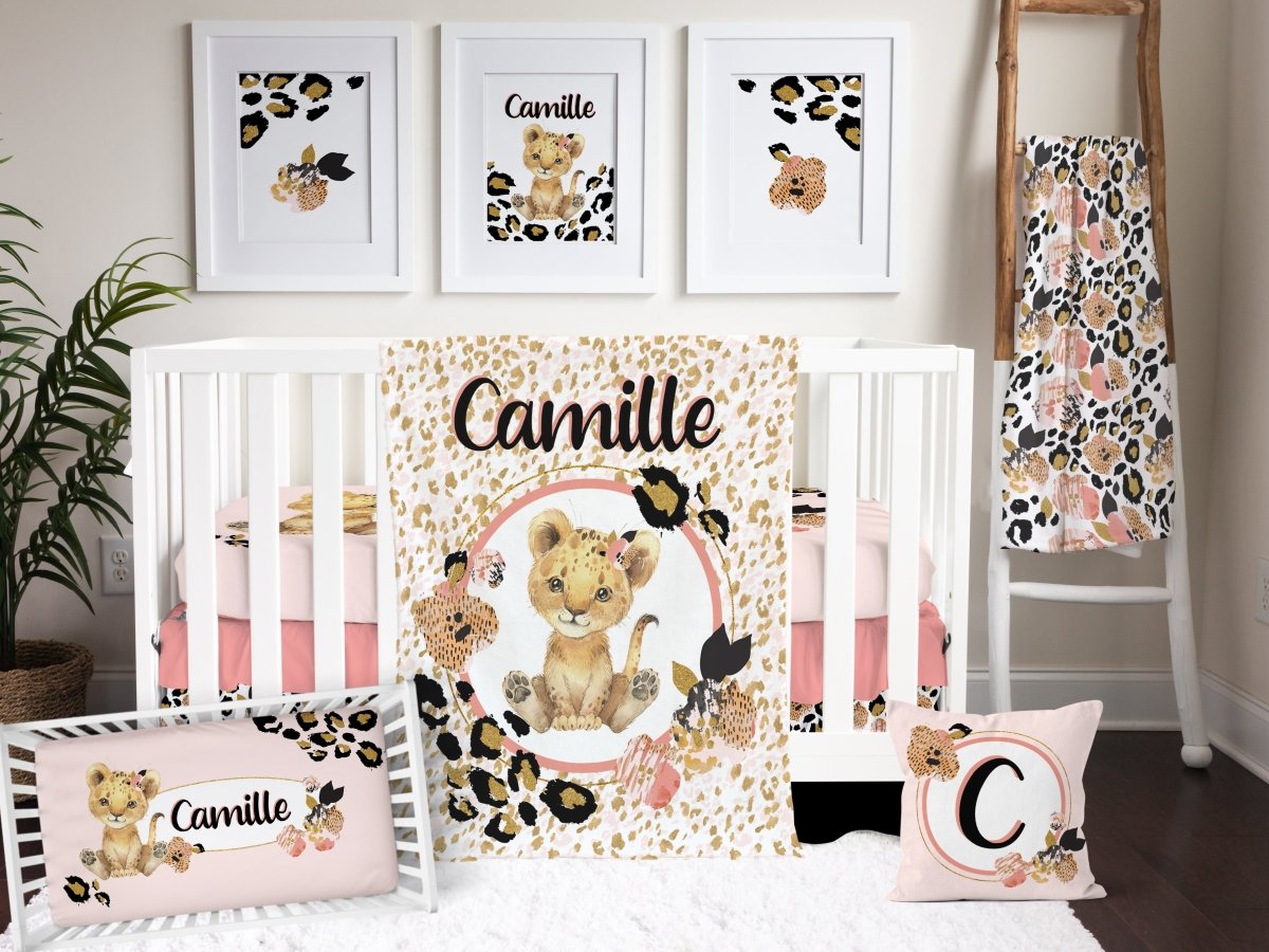 Leopard Love Personalized Blanket - gender_girl, Leopard Love, Personalized_Yes