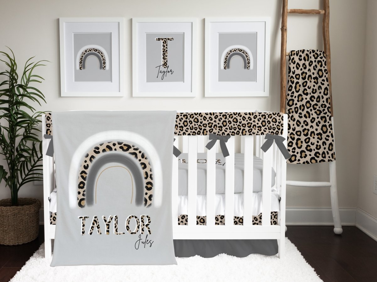 Leopard Rainbow Minky Blanket - gender_boy, gender_girl, gender_neutral