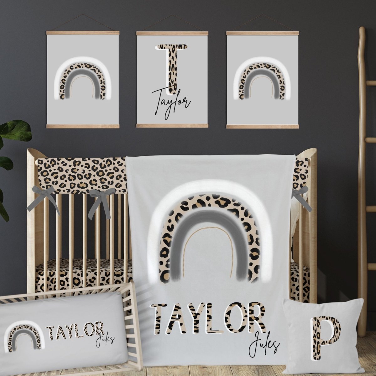 Leopard Rainbow Nursery Starter Set - gender_boy, gender_girl, gender_neutral