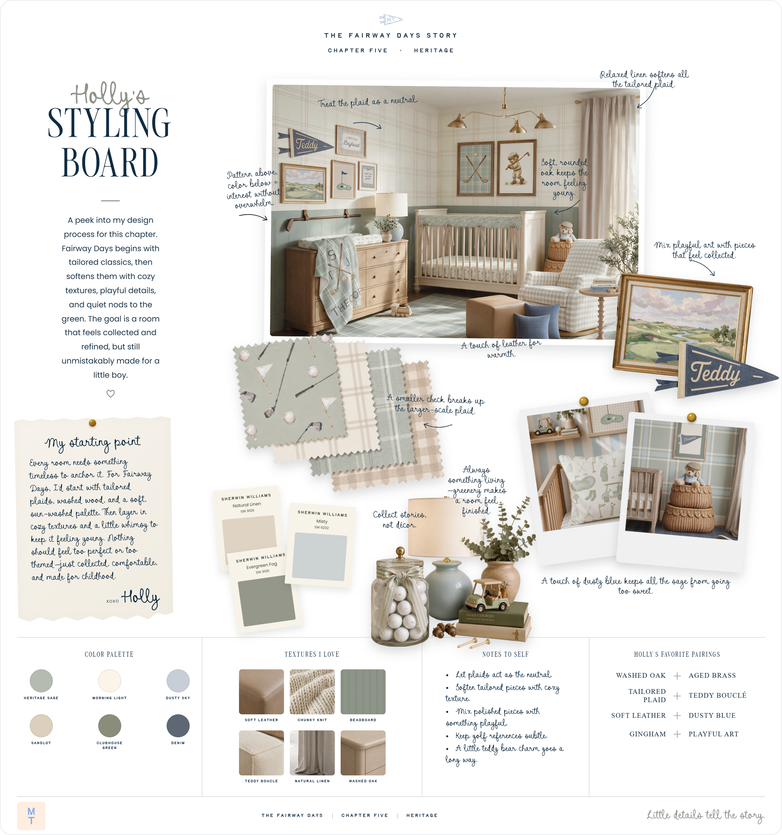 Storybook styling board