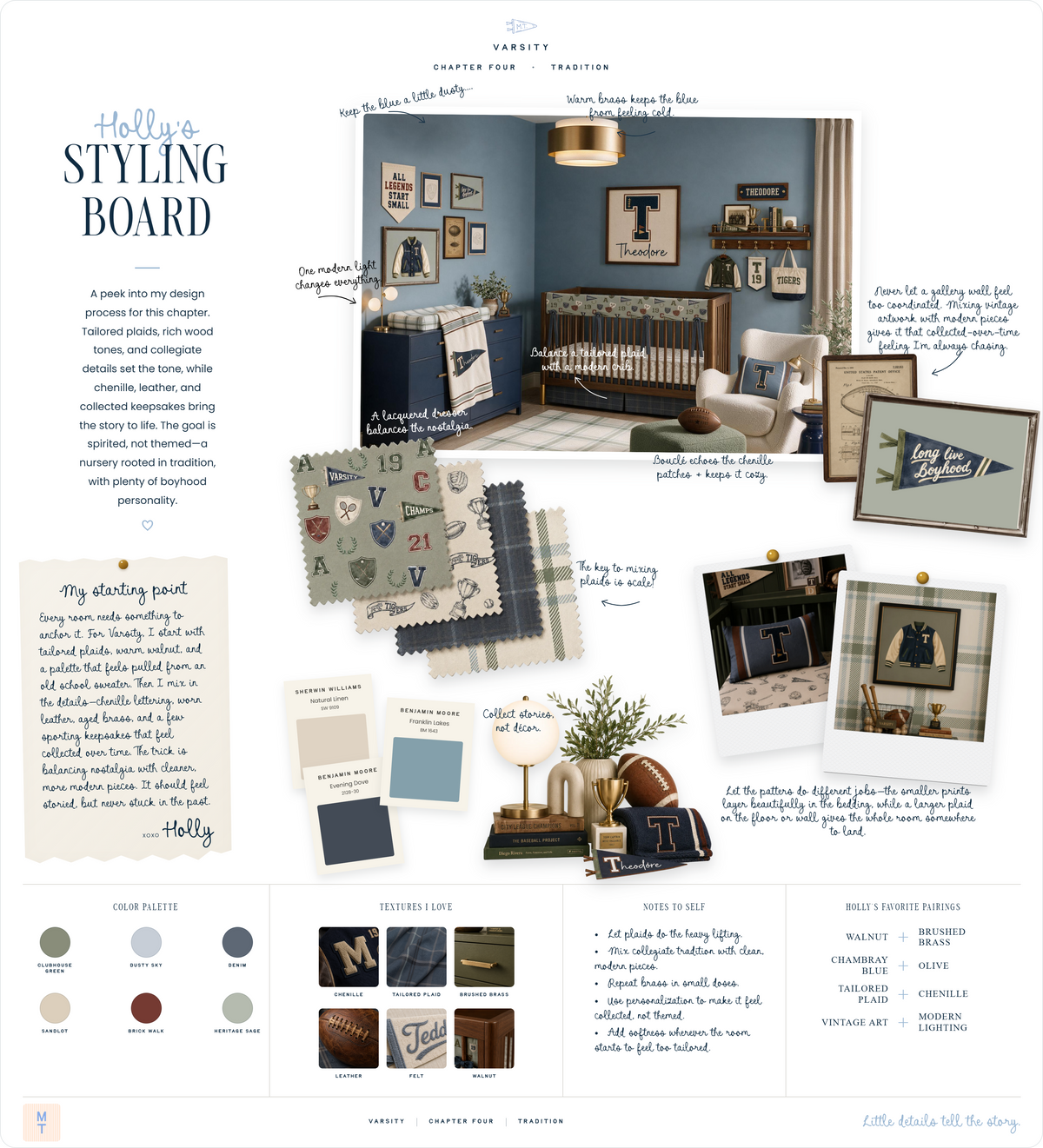 Storybook styling board
