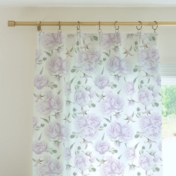 Lovely Lavender Curtain Panel - gender_girl, Lovely Lavender, Theme_Floral