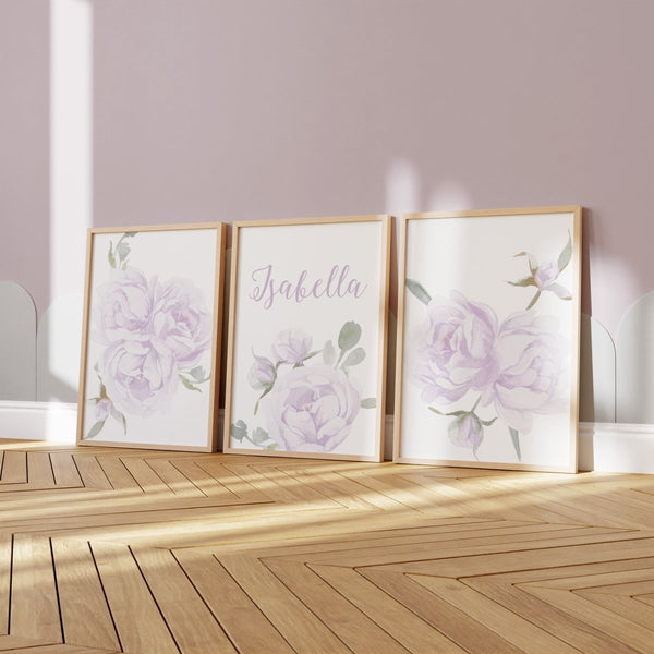 Lovely Lavender Personalized Nursery Art - gender_girl, Lovely Lavender, text