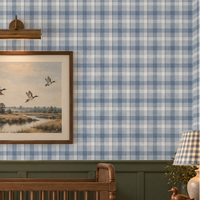 Peel & Stick Wallpaper | Riverbend Check