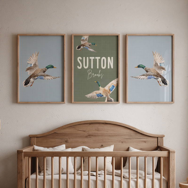Nursery Art Trio | Duck Hunting